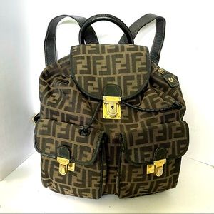 FENDI Zucca FF Soft Shell Canvas Backpack